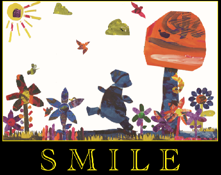 Collage with the word Smile